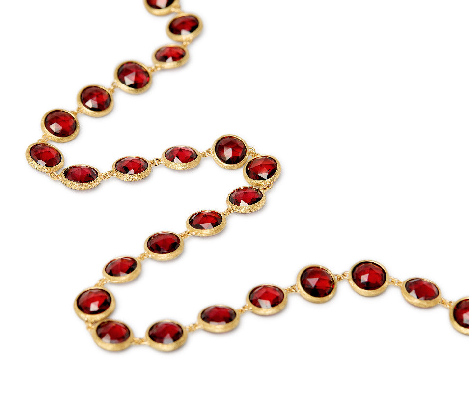 Marco Bicego Jaipur Colour Red Garnet Necklace CB2975_RG01_Y Bandiera Jewellers