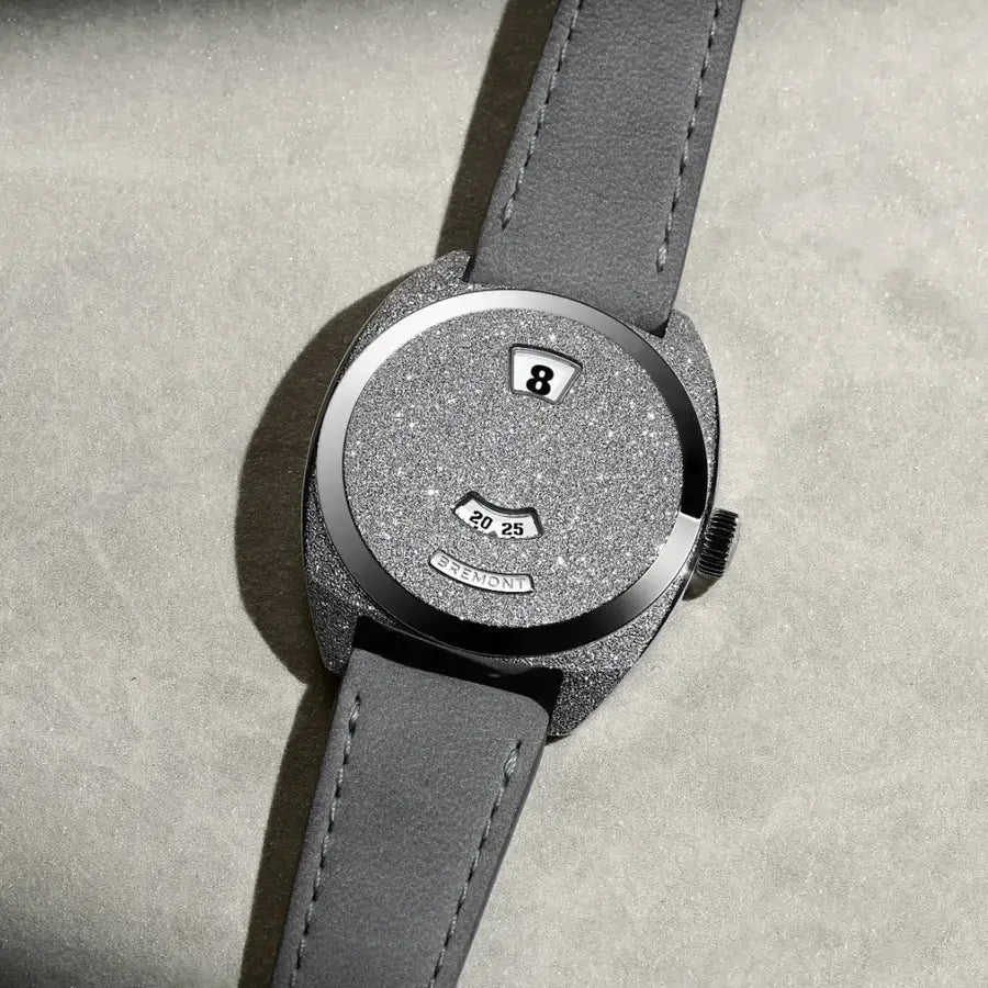 Bremont Terra Nova 35mm Jumping Hour Frosted Leather Strap TN35-JH-FS-CC-L-S Bandiera Jewellers
