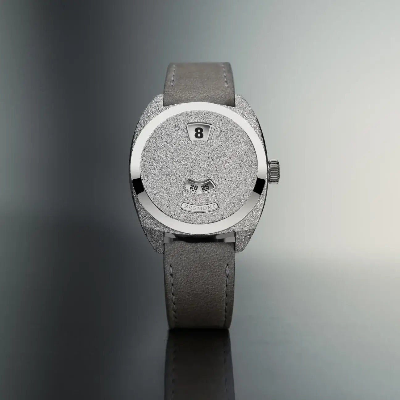 Bremont Terra Nova 35mm Jumping Hour Frosted Leather Strap TN35-JH-FS-CC-L-S Bandiera Jewellers