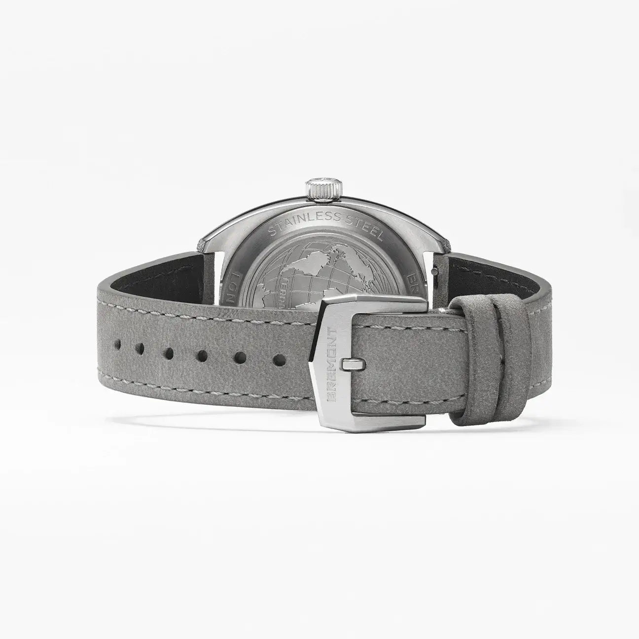 Bremont Terra Nova 35mm Jumping Hour Frosted Leather Strap TN35-JH-FS-CC-L-S Bandiera Jewellers