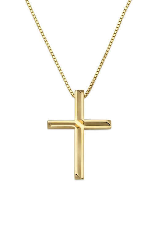 GUCCI Link to Love Cross Necklace YG YBB75893700100U Bandiera Jewellers
