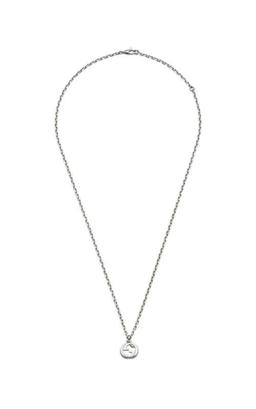 GUCCI Interlocking Silver Necklace YBB79635500100