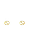 GUCCI Interlocking G Stud Earrings in YG YBD74854300200U Bandiera Jewellers