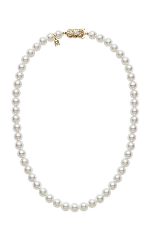 Mikimoto Strand Necklace Akoya Pearls White 7x6.5mm A U70116K Bandiera Jewellers