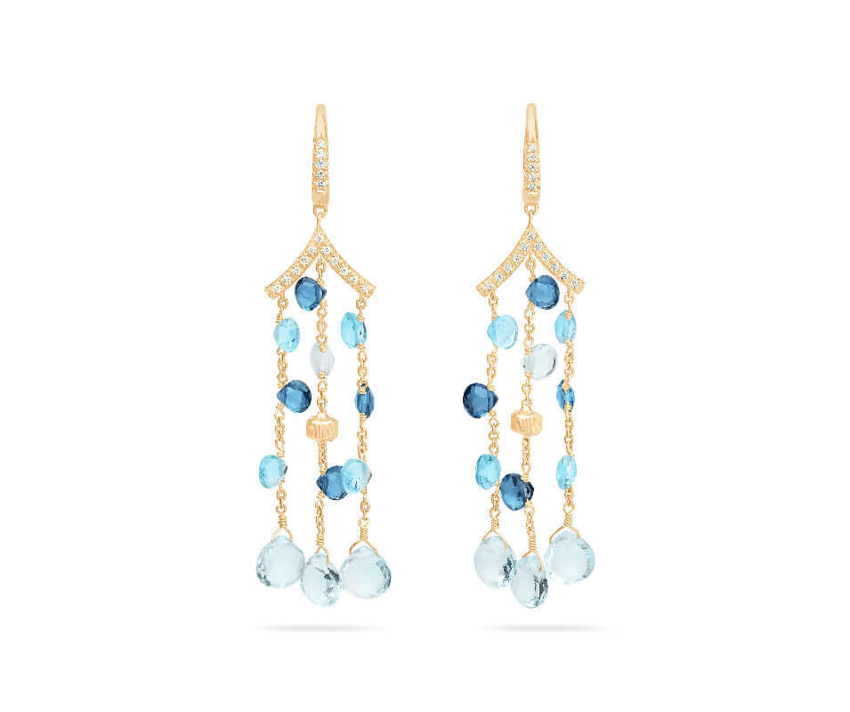 Marco Bicego Paradise Chandelier Earrings OB1845_MB_TP01_Y_02 Bandiera Jewellers