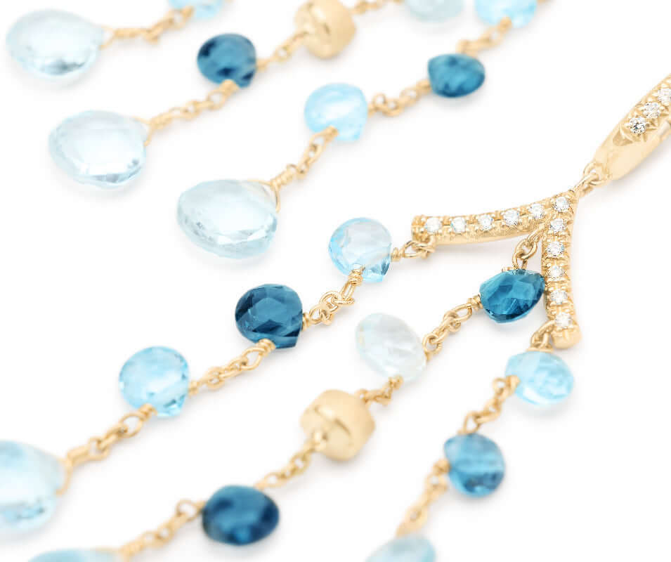 Marco Bicego Paradise Chandelier Earrings OB1845_MB_TP01_Y_02 Bandiera Jewellers