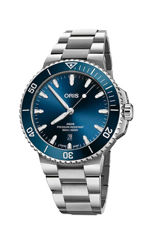 Oris Aquis Date Watch 01 733 7789 4135-07 8 23 04PEB Bandiera Jewellers