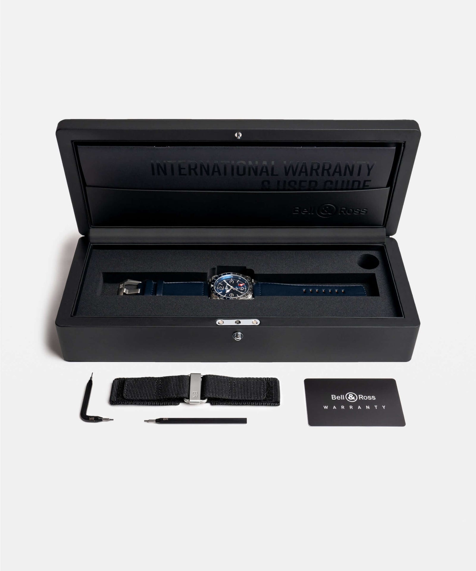Bell & Ross BR-03 GMT BRO393-BLU-ST/SCA / Bandiera Jewellers