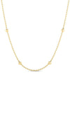 Robert Coin Yellow Gold Station Necklace 7773335AY170 Bandiera Jewellers