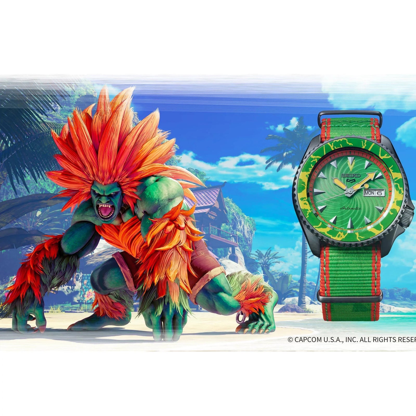 SEIKO 5 Day Date Street Fighter LTD SRPF23K1F/SBSA083J