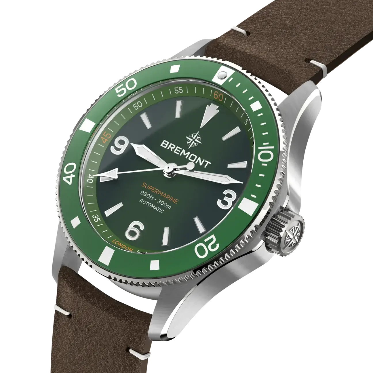 Bremont Supermarine 300M SM40-ND-SS-GN-L-S Bandiera Jewellers