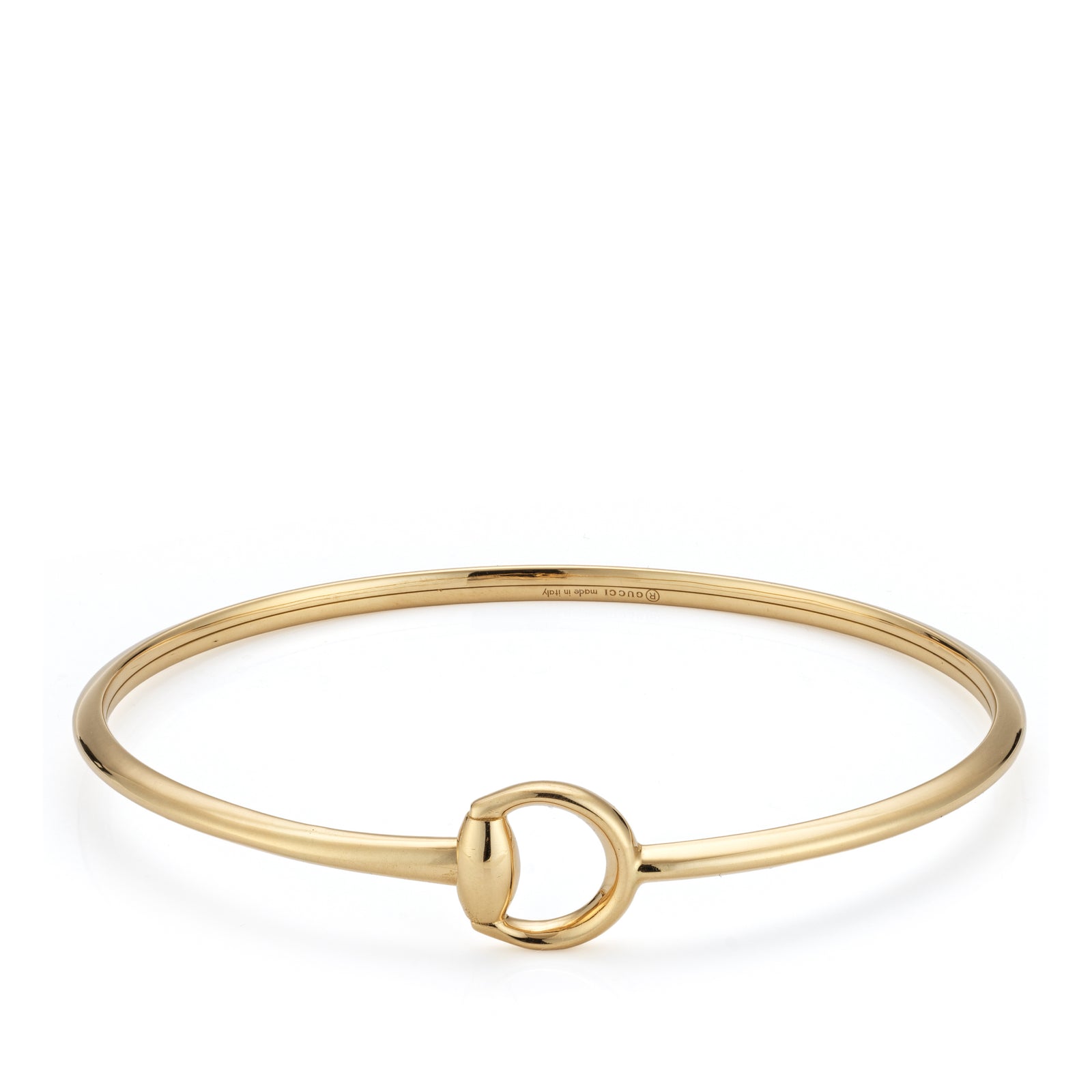 GUCCI HORSEBIT Gold Bracelet YBA865624001017