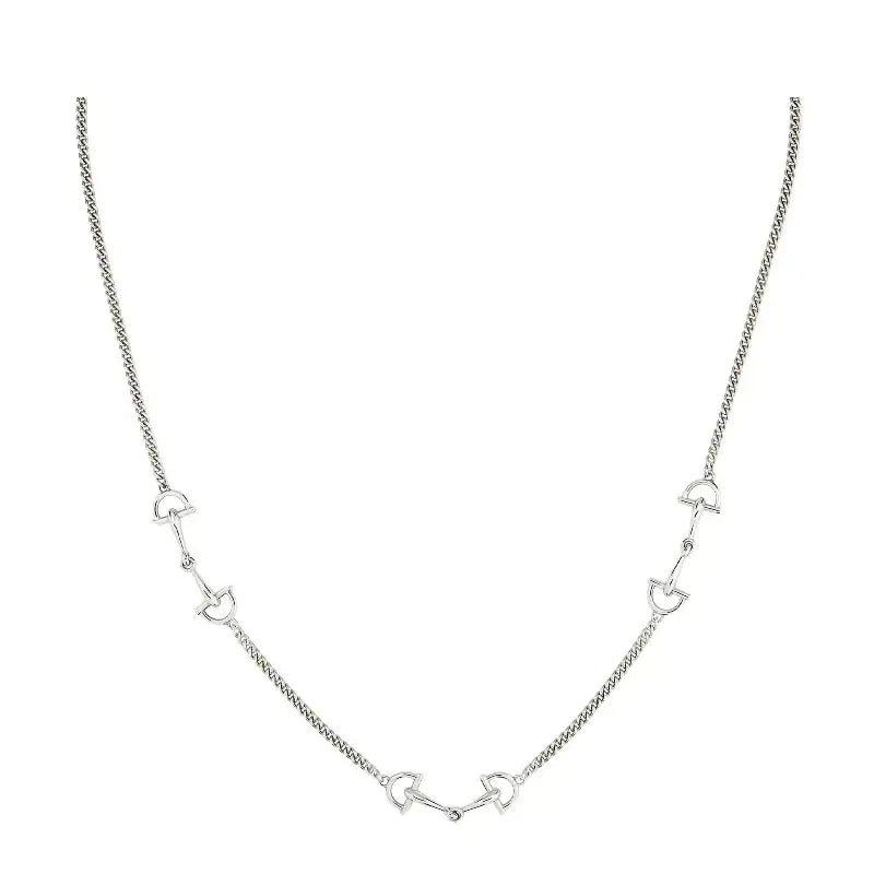 GUCCI Staffa Silver Necklace YBB87589500100U Bandiera Jewellers