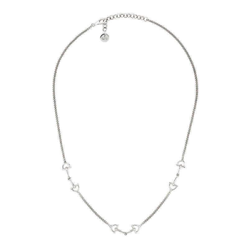 GUCCI Staffa Silver Necklace YBB87589500100U Bandiera Jewellers