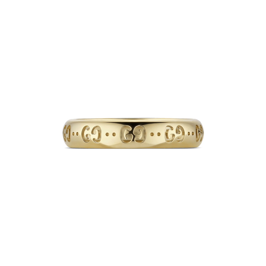 GUCCI Icon Ring 18k Gold 4mm YBCA002QZ001