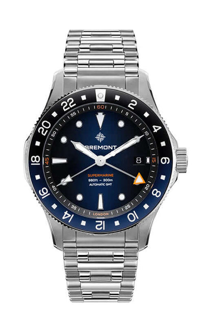 Bremont Supermarine SM40-GMT-SS-BLBK-B Bandiera Jewellers