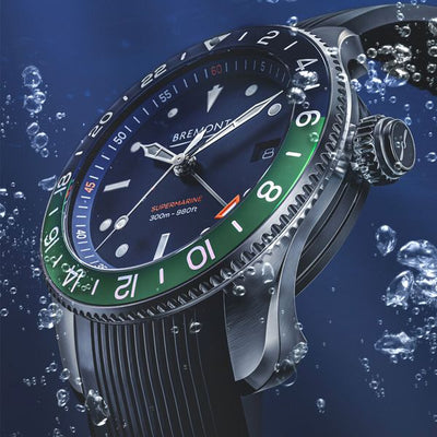 Bremont S302 Blue/Green Watch S302-BLGN-R-S/  Bandiera Jewellers