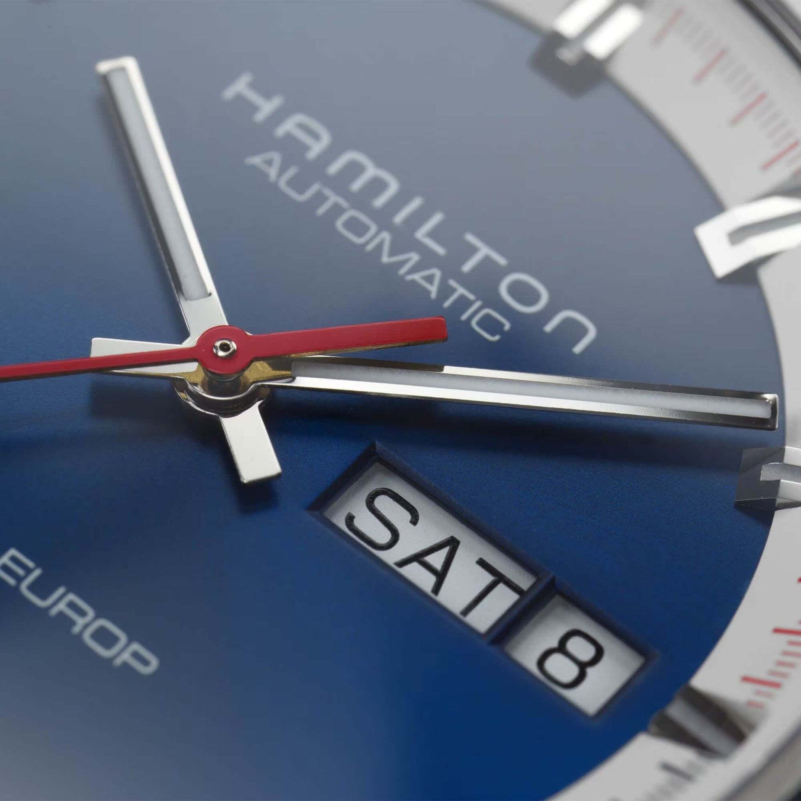 Hamilton Pan Europ Day Date H35405741 Bandiera Jewellers