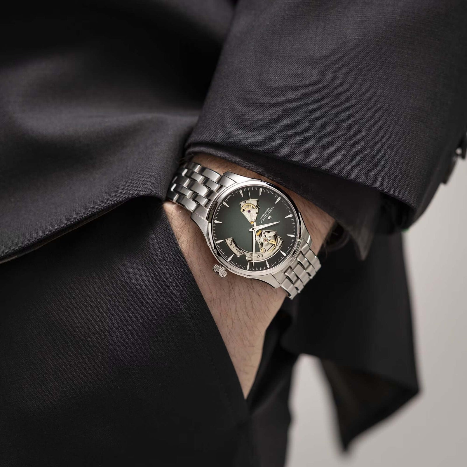 Hamilton Jazzmaster Open Heart H32675160 Bandiera Jewellers