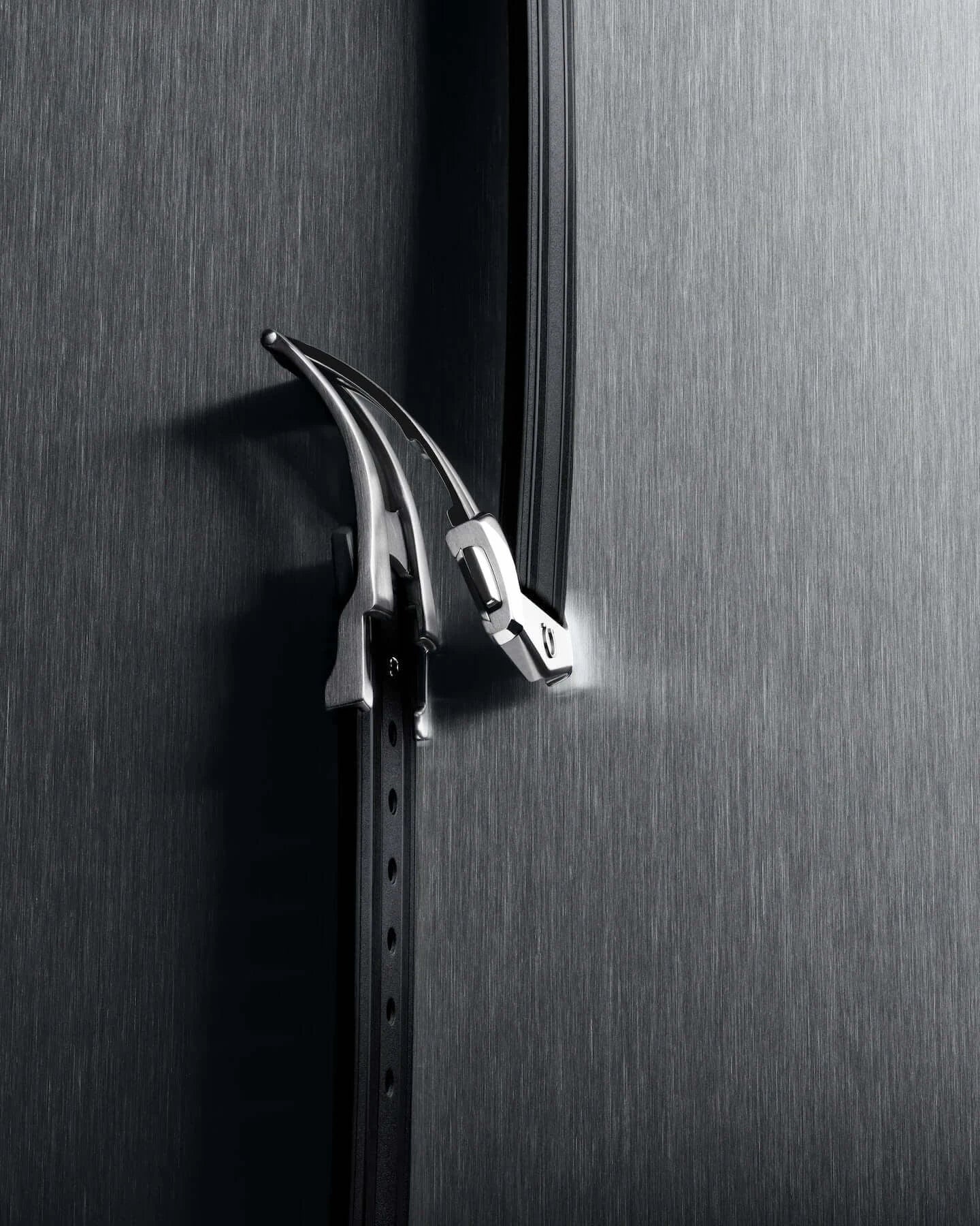 Metal door handle on a metallic door
Omega Seamaster Diver 300M Mens Watch 210.32.42.20.01.003 Bandiera Jewellers