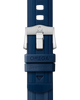 Omega watch strap with buckle on a white background
