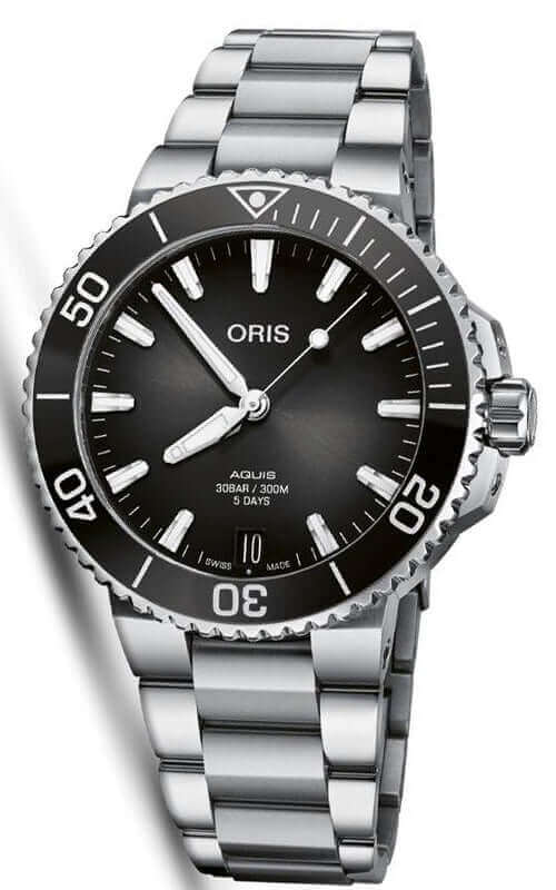 Oris Aquis Date Calibre 400  01 400 7769 4154-07 8 22 09PEB | Bandiera Jewellers Toronto and Vaughan