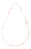 Pomellato 18k White/Pink Gold Rose Quartz & Chalcedony Nudo Necklace PCB9052O600000CQR | Bandiera Jewellers Toronto and Vaughan