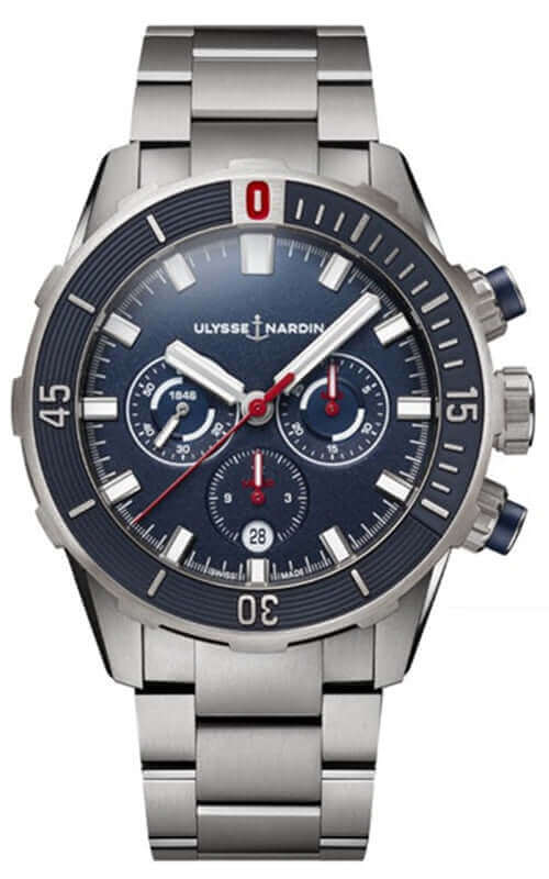 Ulysse Nardin Diver Chronograph Watch 1503-170-7M/93 | Bandiera Jewellers Toronto and Vaughan