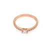 Bandiera Jewellers Rose Gold Ring with Diamonds 16387