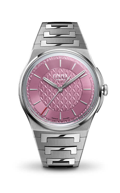 Czapek & Cie Antarctique S Sashiko Pink Lotus Bandiera Jewellers