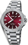 ORIS AQUIS Cherry Edition on Bracelet 01 733 7766 4158-07 8 22 05PEB | Bandiera Jewellers Toronto and Vaughan