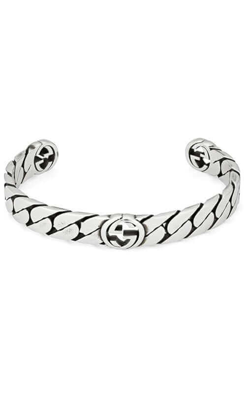 GUCCI Interlocking G Silver Bracelet Wide YBA661528001 | Bandiera Jewellers Toronto and Vaughan