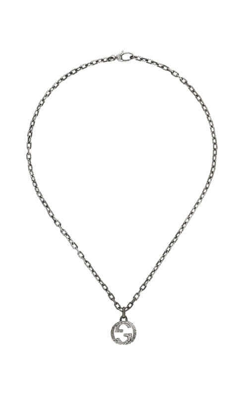 GUCCI Interlocking-G Pendant Necklace Silver YBB45530700100U Bandiera Jewellers