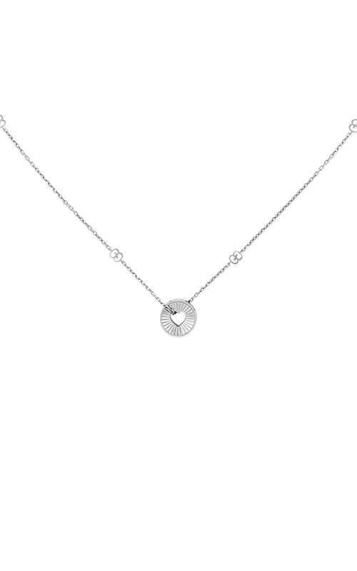 Gucci Icon 18kt Heart Necklace White Gold YBB72937300200U Bandiera Jewellers