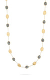 Marco Bicego Lunaria Yellow Gold Black Mother Pearl Necklace CB2157-MPB Bandiera Jewellers