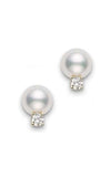 Mikimoto Stud Earrings Akoya Basic Stud PES753DK | Bandiera Jewellers Toronto and Vaughan