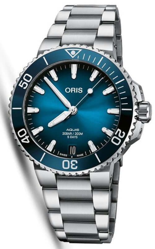 Oris Aquis Date Calibre 400  01 400 7769 4135-07 8 22 09PEB | Bandiera Jewellers Toronto and Vaughan