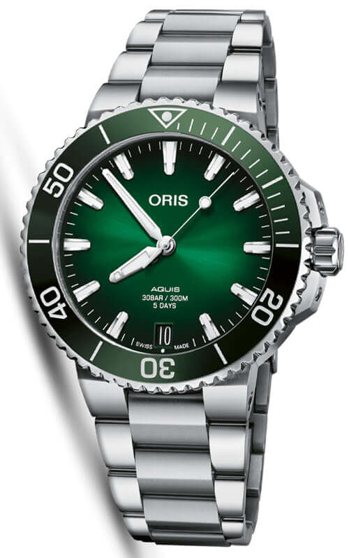 Oris Aquis Date Calibre 400  01 400 7769 4157-07 8 22 09PEB | Bandiera Jewellers Toronto and Vaughan