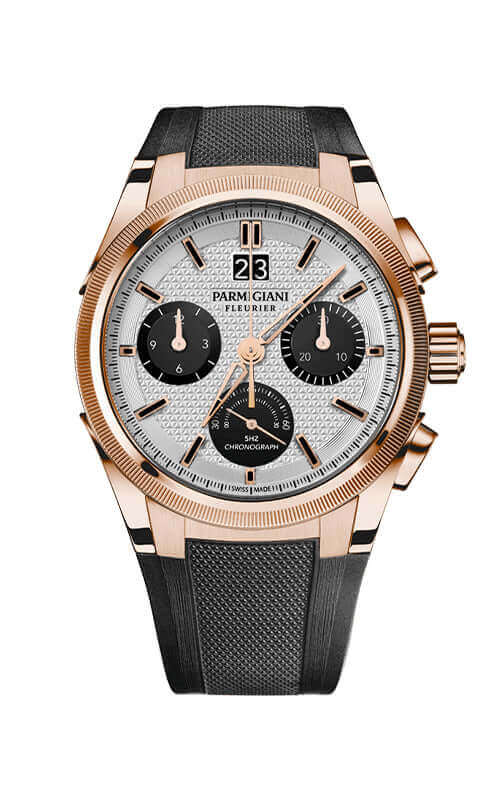 Parmigiani Fleurier TONDAGRAPH GT Rose Gold Silver Black Cosc PFC903-1500140-X01482 Bandiera Jewellers