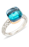 Pomellato Nudo RIng Sky Blue with Diamonds PAC0040.O6WHR.BOYAV | Bandiera Jewellers Toronto and Vaughan