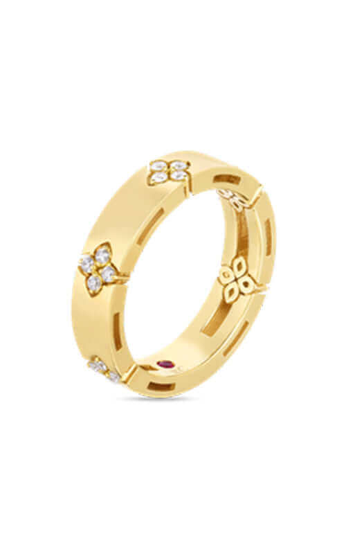 Roberto Coin Love in Verona 18k Yellow Gold & Diamonds Ring 8882970AY65X | Bandiera Jewellers Toronto and Vaughan