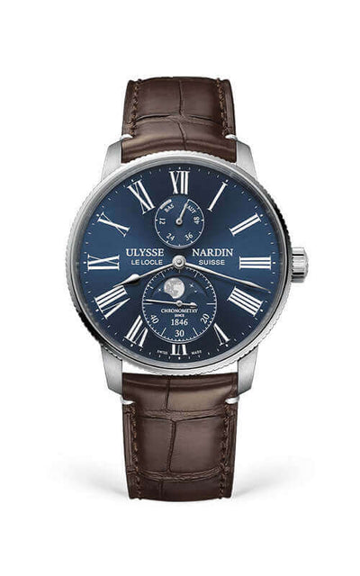 Ulysse Nardin Torpilleur Moonphase LTD Watch 1183-310LE-3AE-175/1B Bandiera Jewellers