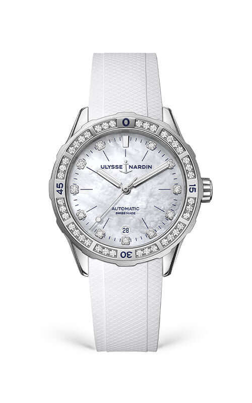 Ulysse Nardin Diver Lady's Watch 8163-182B-3/10 Bandiera Jewellers