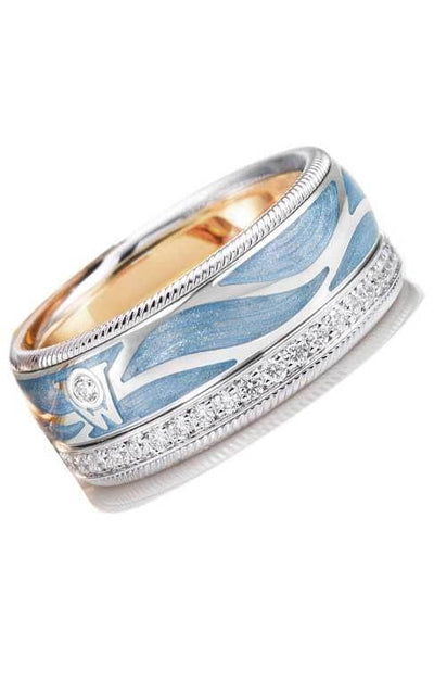 Wellendorff Ice Blue Gold and Diamonds Ring (607210) | Bandiera Jewellers Toronto and Vaughan