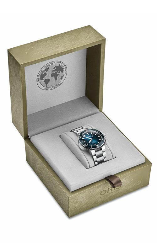 Oris Aquis Clean Ocean Limited Edition Mens Watch 01 733 7732 4185-SET | Bandiera Jewellers Toronto and Vaughan