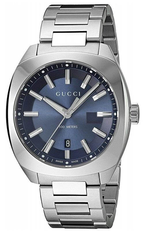 GUCCI GG2570 Large Stainless Steel Blue Dial Watch YA142303 | Bandiera Jewellers Toronto and Vaughan