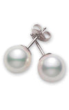 Mikimoto Stud Earrings Akoya Pearl White 6.5mm A+ (PES652W) | Bandiera Jewellers Toronto and Vaughan