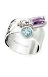 Montblanc Boheme Ring Silver, Amethyst and Blue Topaz Ring (36618) | Bandiera Jewellers Toronto and Vaughan