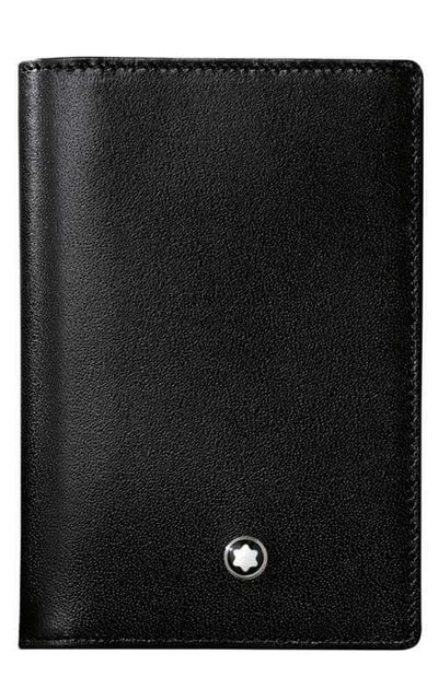 Montblanc Meisterstuck Business Card Holder Black Leather (14108) | Bandiera Jewellers Toronto and Vaughan