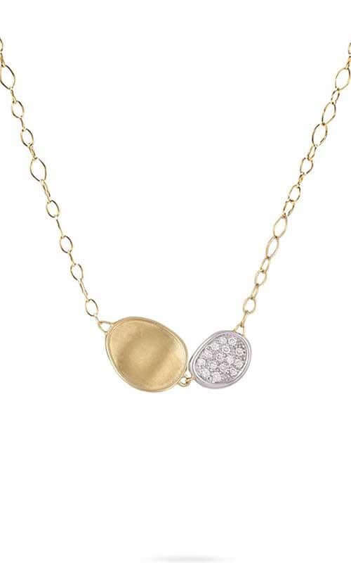 Marco Bicego Lunaria Necklace Yellow Gold and Diamonds (CB1965-B) | Bandiera Jewellers Toronto and Vaughan